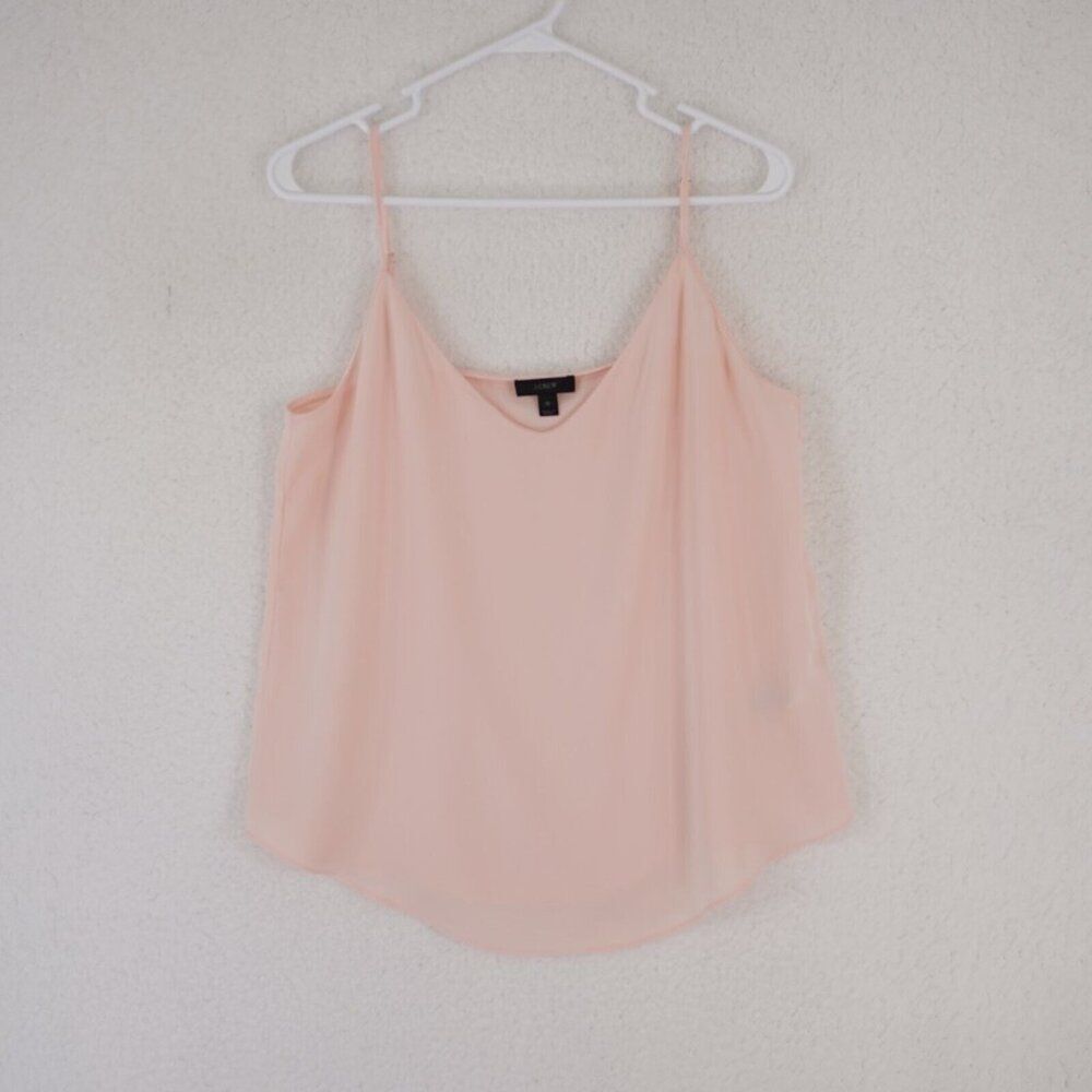 J. Crew Size 10 Pink Spaghetti Strap Blouse / Top